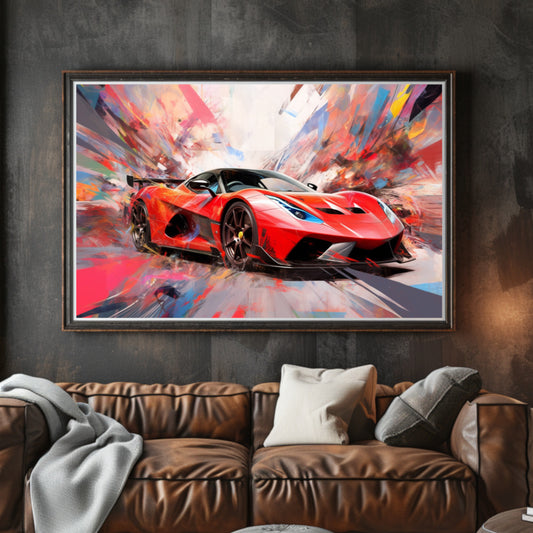 Supercar Sports Car Poster Art Print