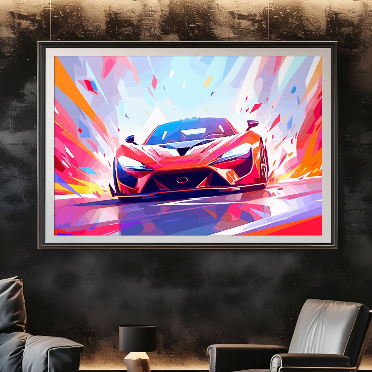Supercar Sports Car Poster Art Print | Customizable