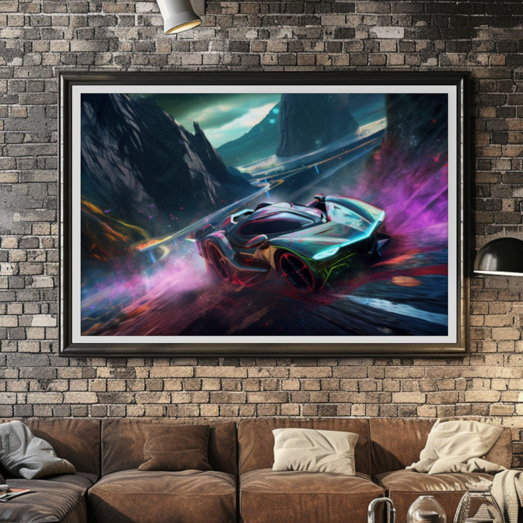 Supercar Sports Car Poster Art Print | Customizable