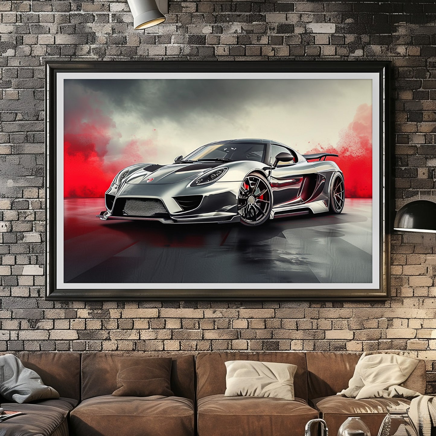 Supercar Sports Car Poster Art Print | Customizable | Unframed