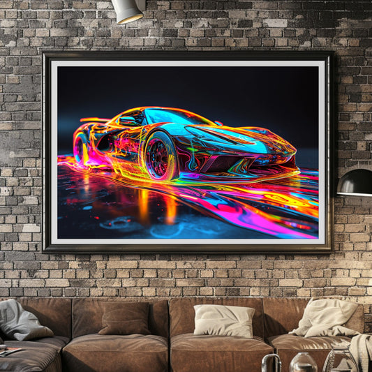 Supercar Sports Car Poster Art Print