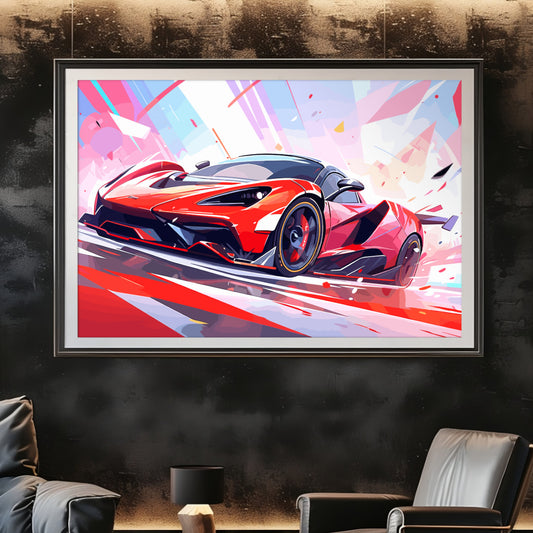 Supercar Sports Car Poster Art Print
