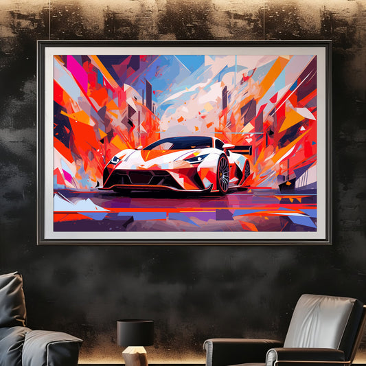 Supercar Sports Car Poster Art Print