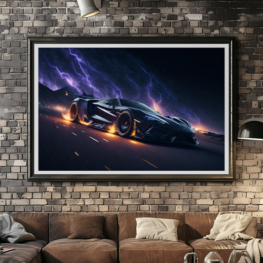 Supercar Sports Car Poster Art Print