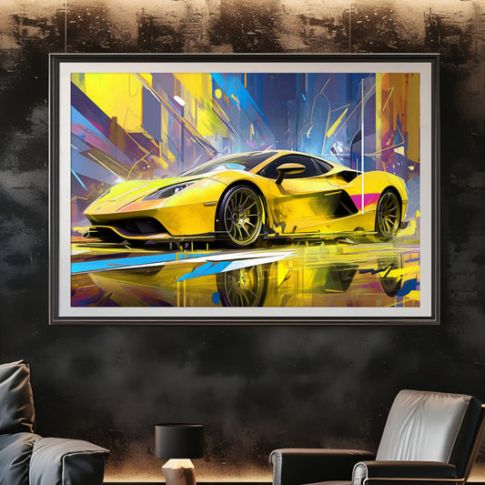 Supercar Sports Car Poster Art Print