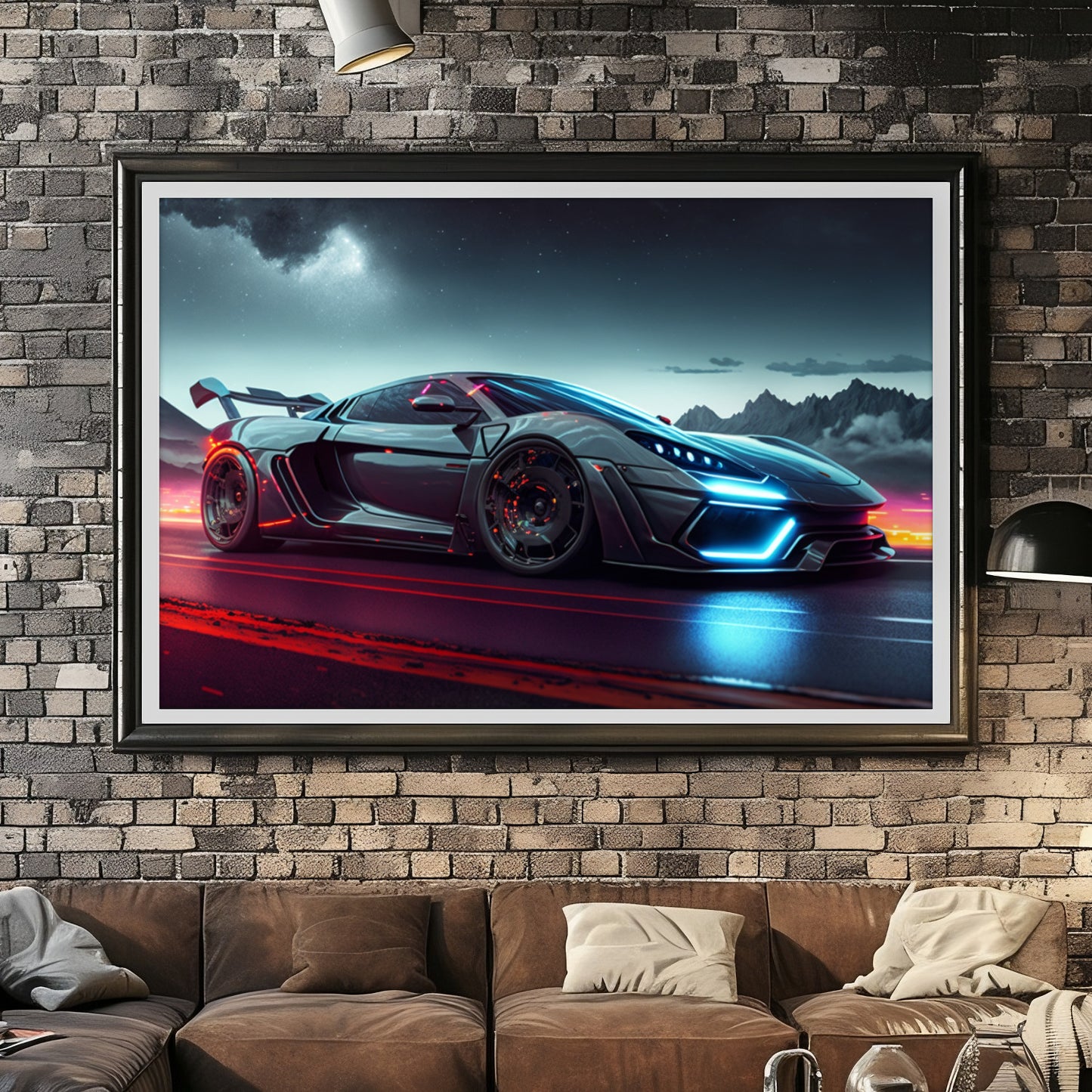 Supercar Sports Car Poster Art Print | Customizable