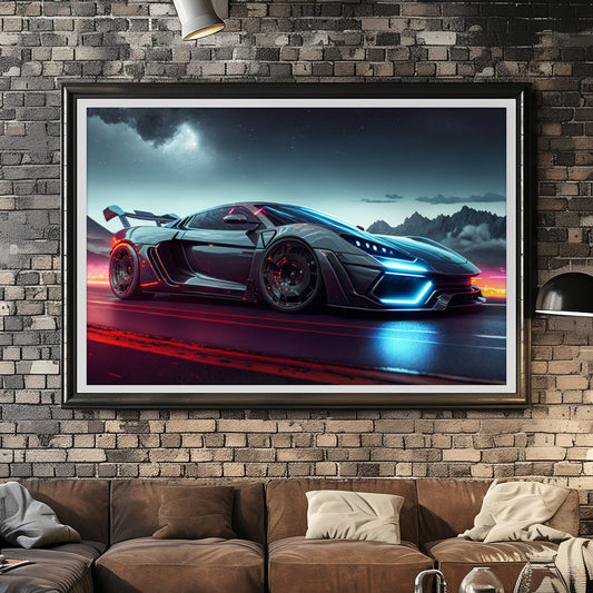 Supercar Sports Car Poster Art Print