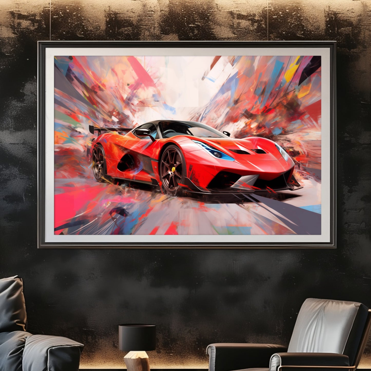 Supercar Sports Car Poster Art Print | Customizable