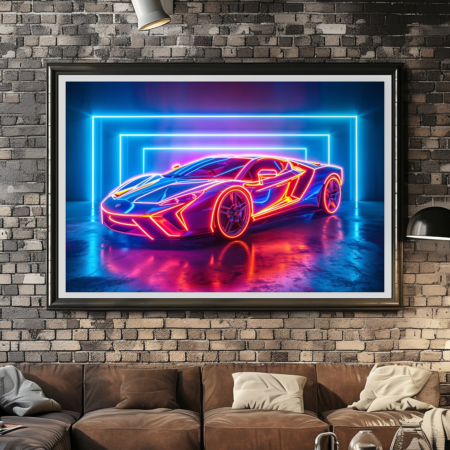 Supercar Sports Car Poster Art Print | Customizable