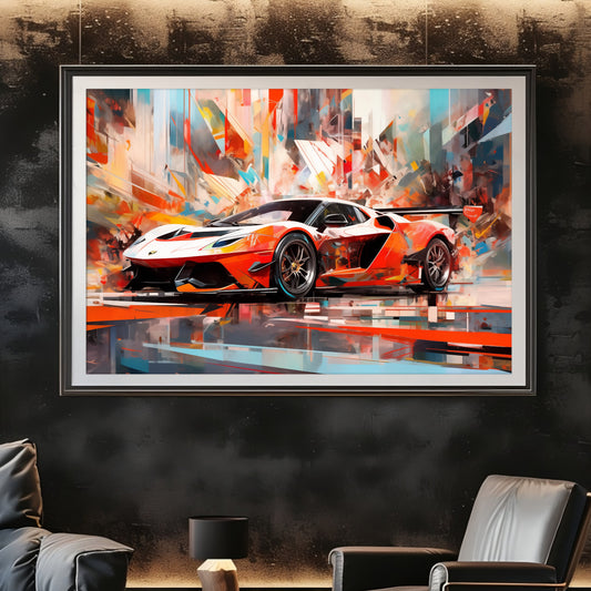 Supercar Sports Car Poster Art Print