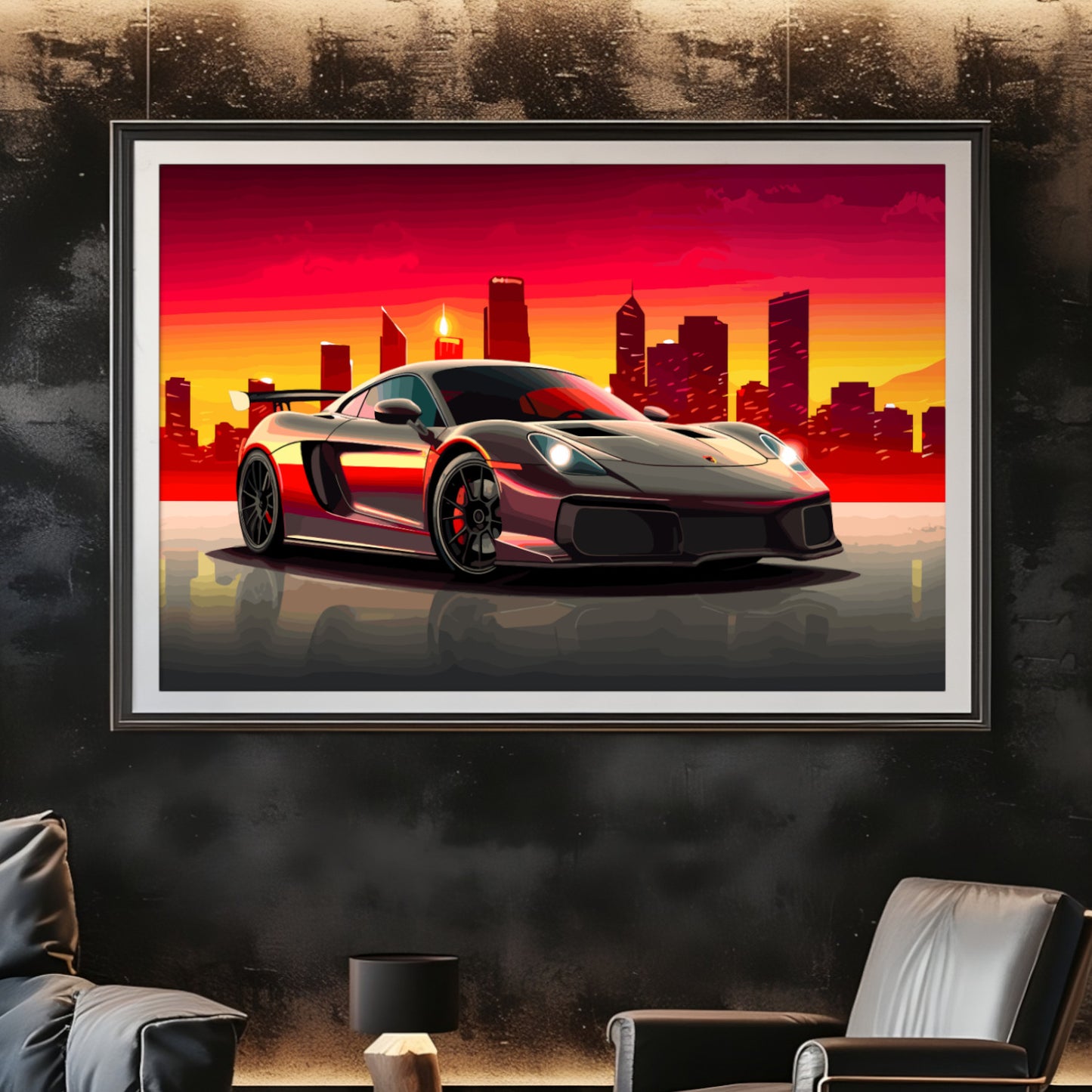 Supercar Sports Car Poster Art Print | Customizable