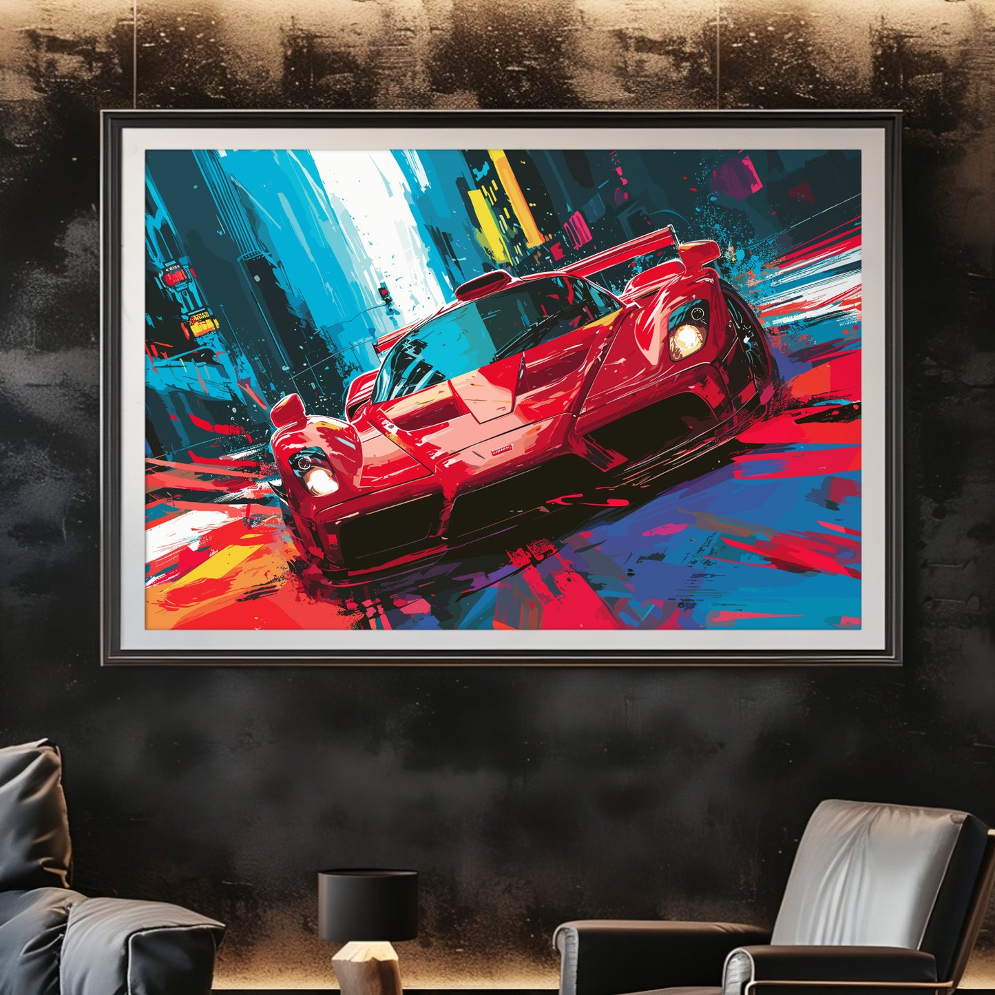 Supercar Sports Car Poster Art Print | Customizable