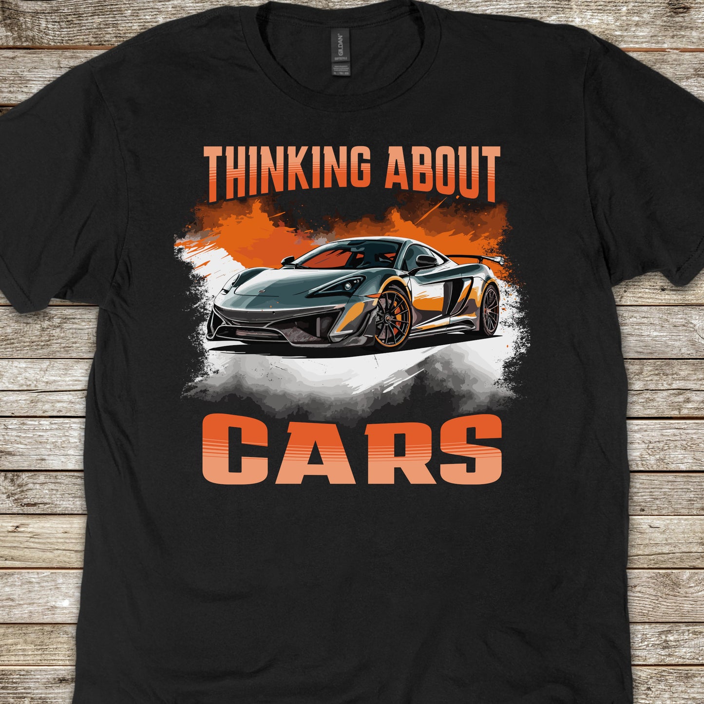 Thinking About Cars Supercar Sports Car Youth Size Boys T-Shirt
