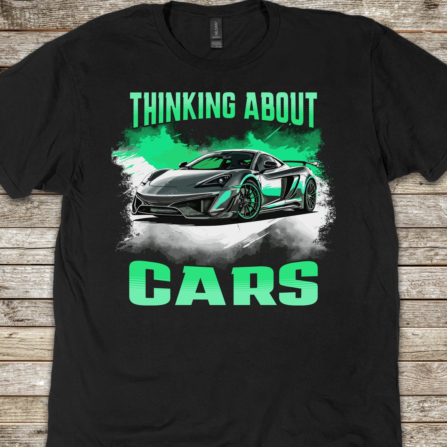 Thinking About Cars Supercar Sports Car Youth Size Boys T-Shirt