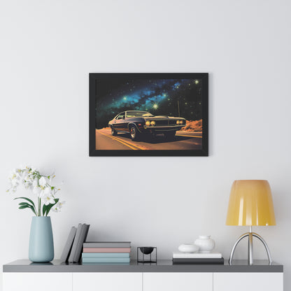 Vintage American Muscle Car Framed Poster Art Print