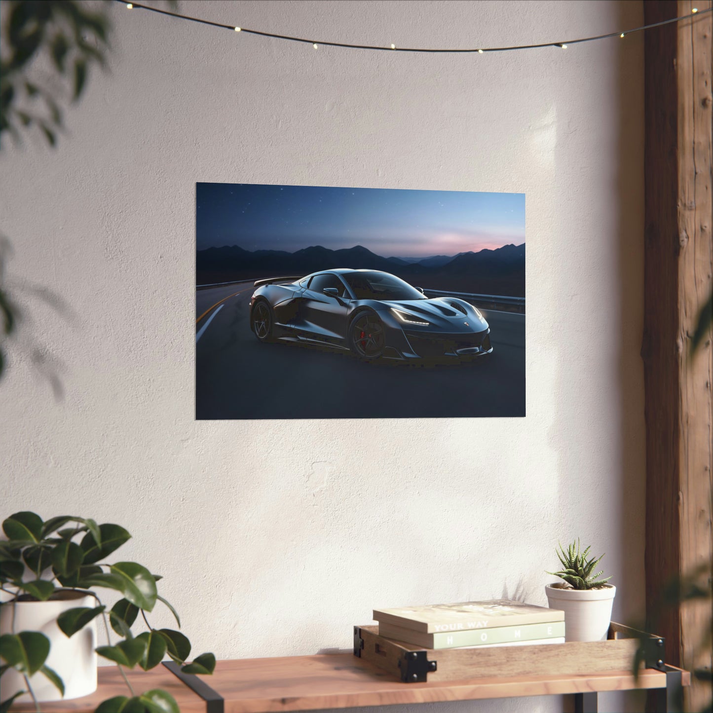 Supercar Sports Car Poster Art Print | Customizable