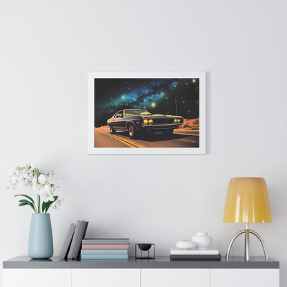 Vintage American Muscle Car Framed Poster Art Print