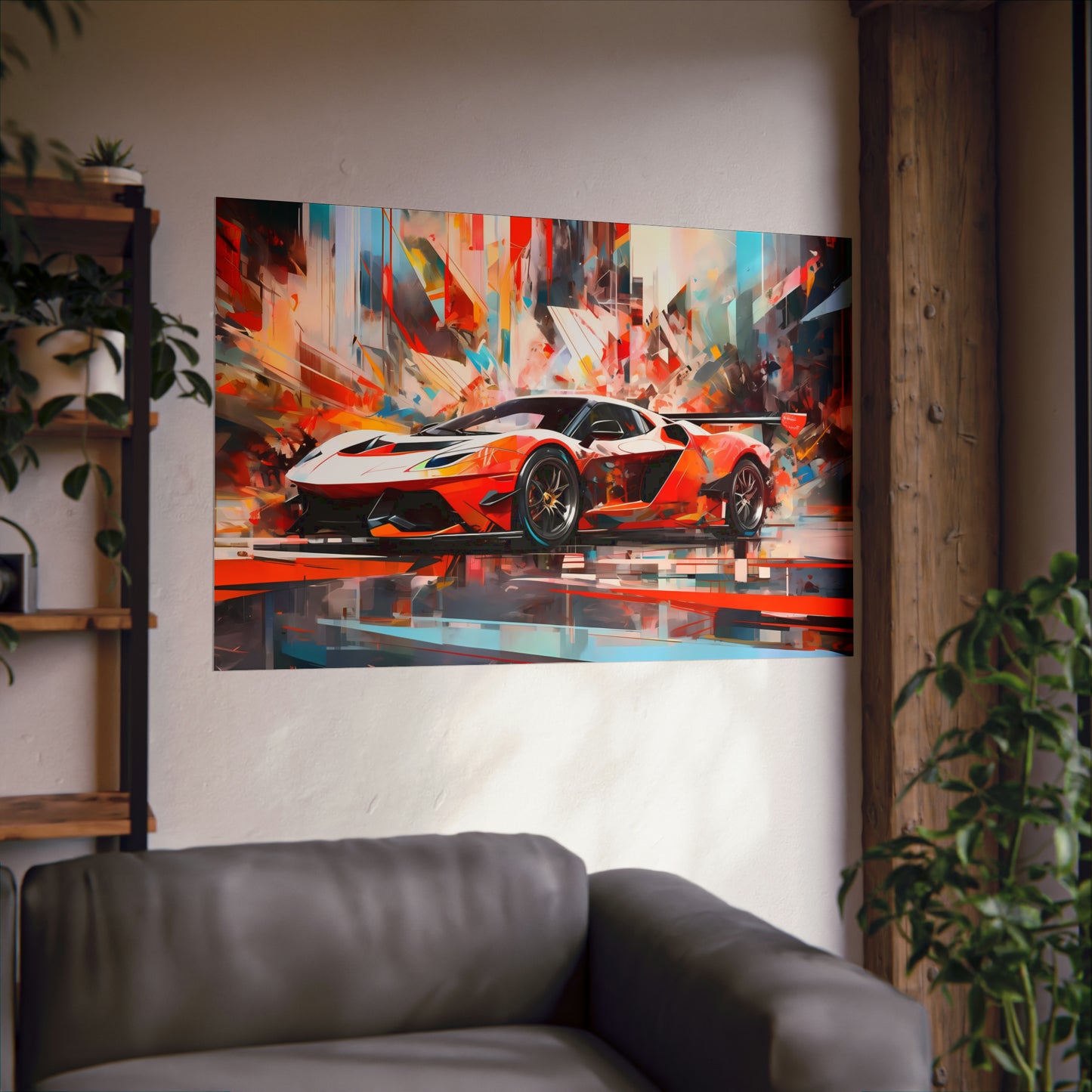 Supercar Sports Car Poster Art Print | Customizable