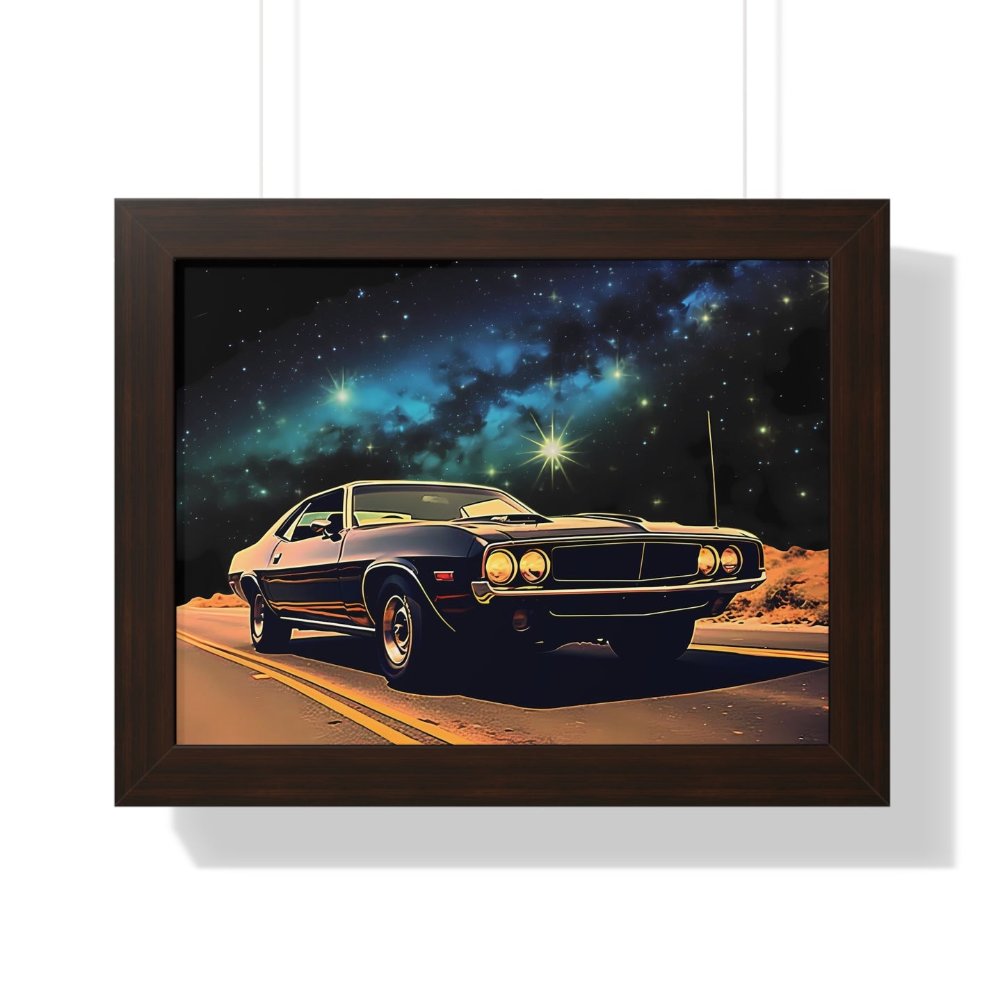 Vintage American Muscle Car Framed Poster Art Print