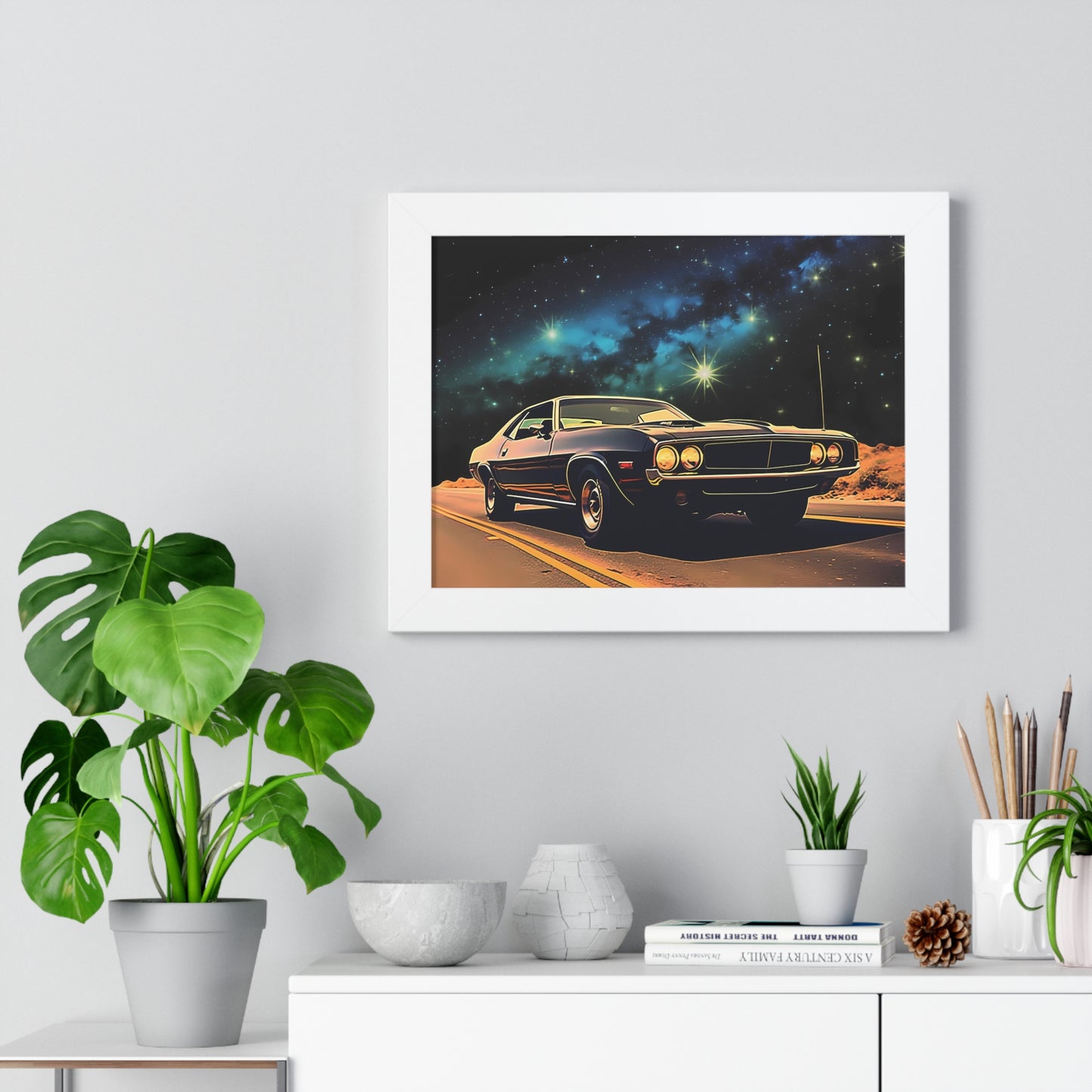 Vintage American Muscle Car Framed Poster Art Print