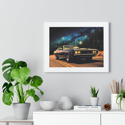 Vintage American Muscle Car Framed Poster Art Print