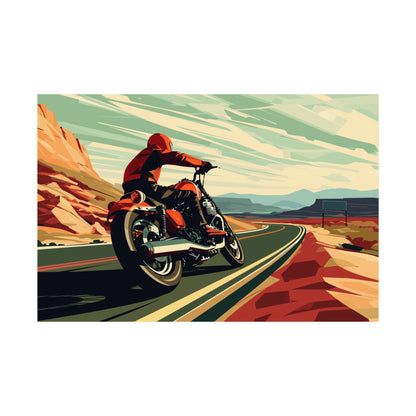 Motorcycle Poster Art Print | Customizable