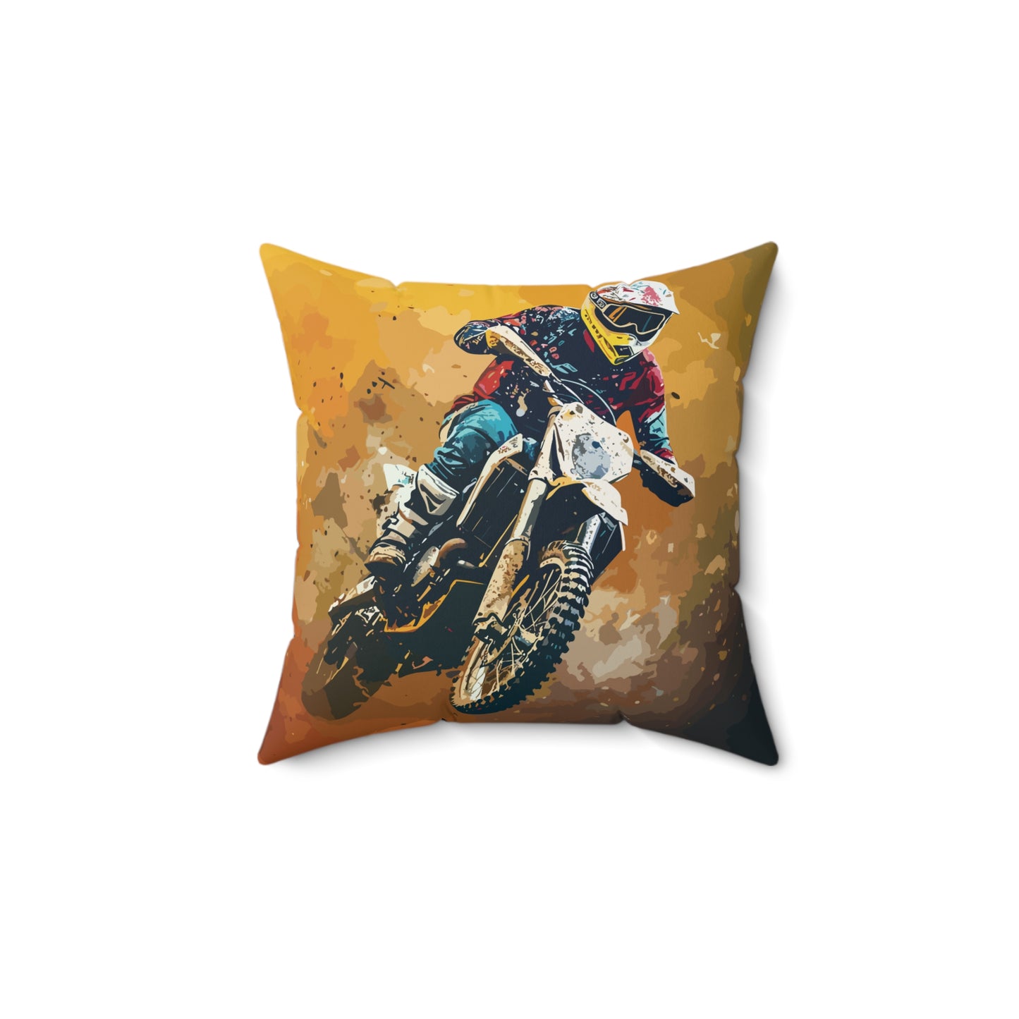 Dirt Bike Rider | Throw Pillow