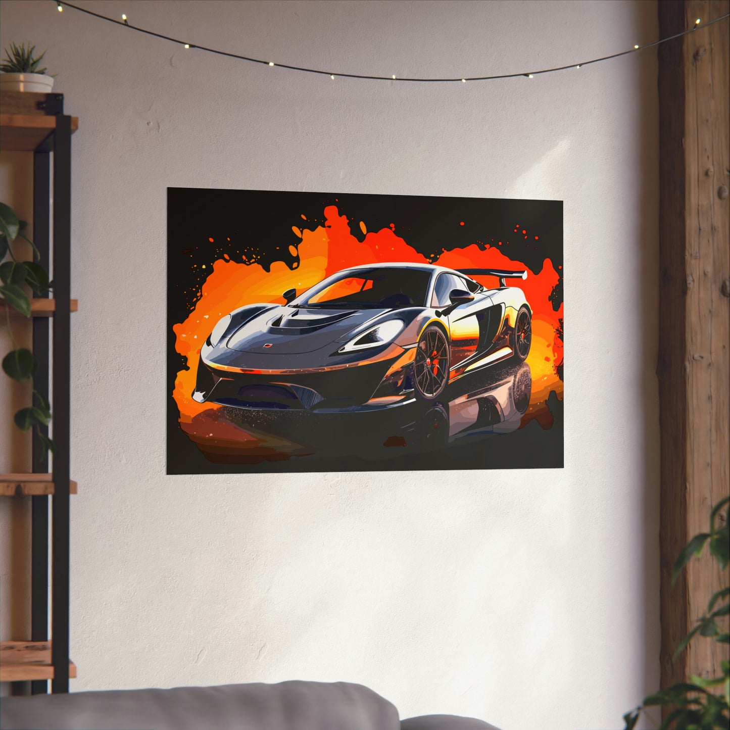 Supercar Sports Car Poster Art Print | Customizable