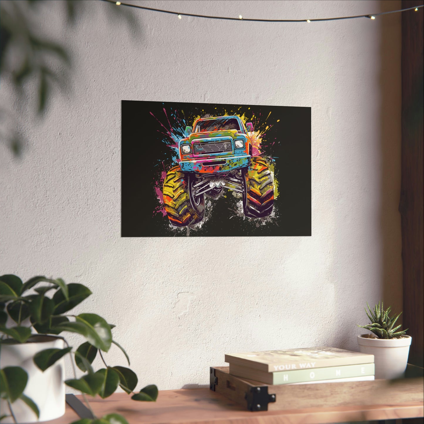 Monster Truck Poster Art Print | Customizable