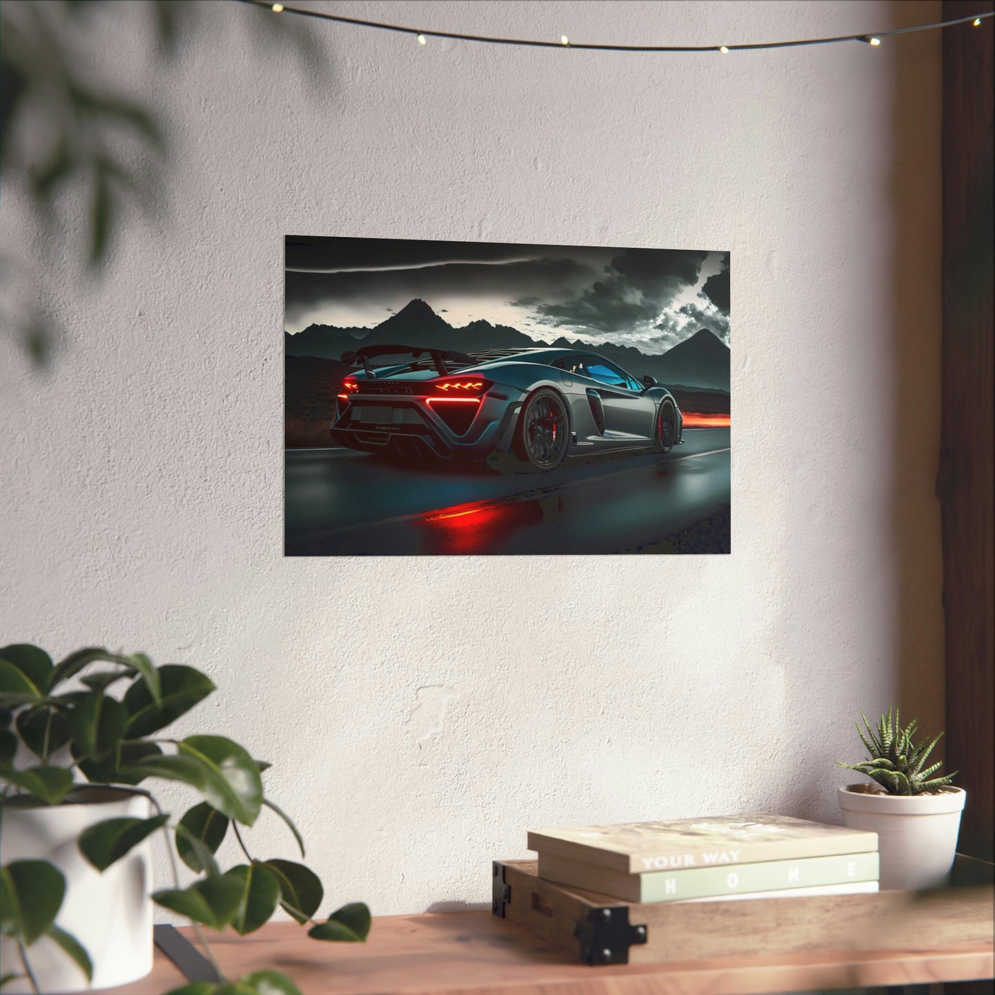 Supercar Sports Car Poster Art Print | Customizable