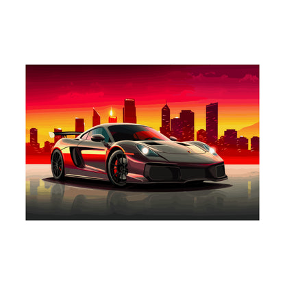 Supercar Sports Car Poster Art Print | Customizable