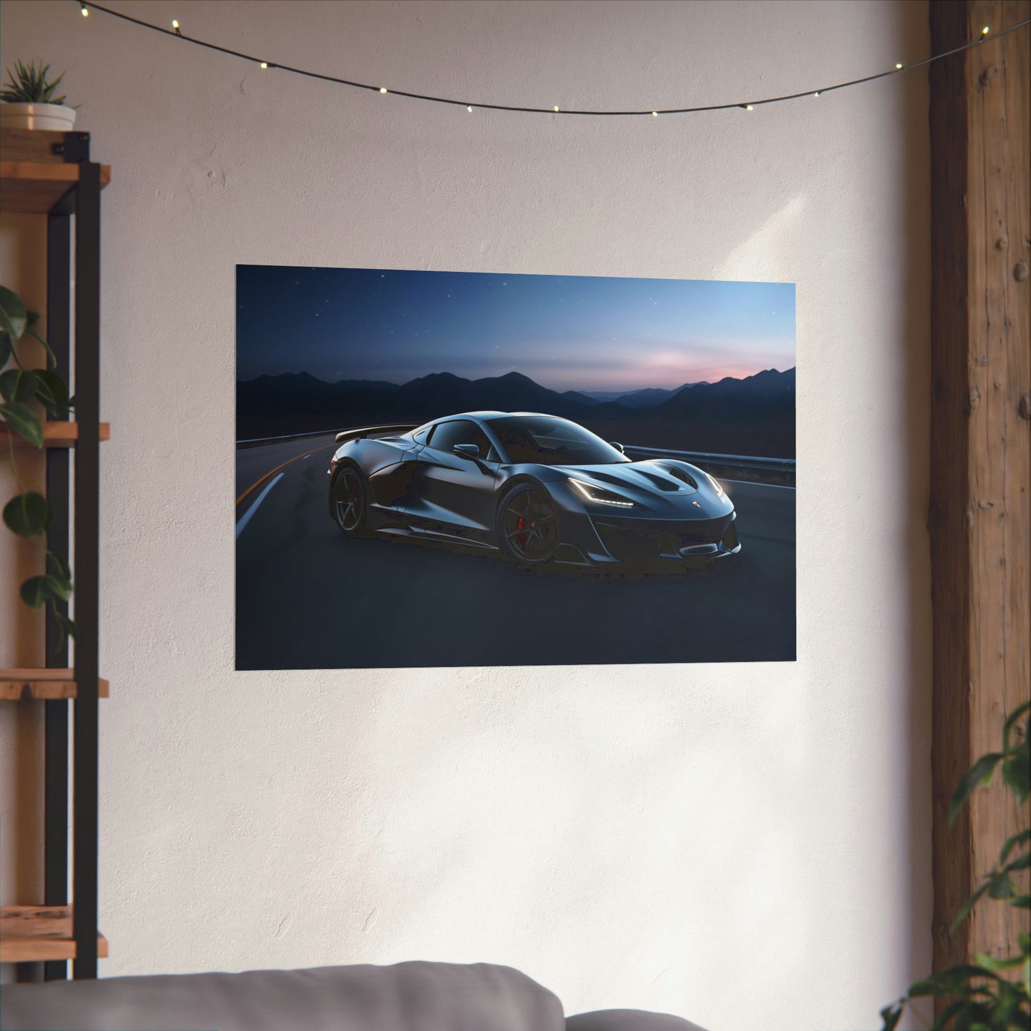 Supercar Sports Car Poster Art Print | Customizable