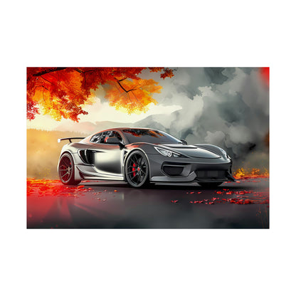 Supercar Sports Car Poster Art Print | Customizable