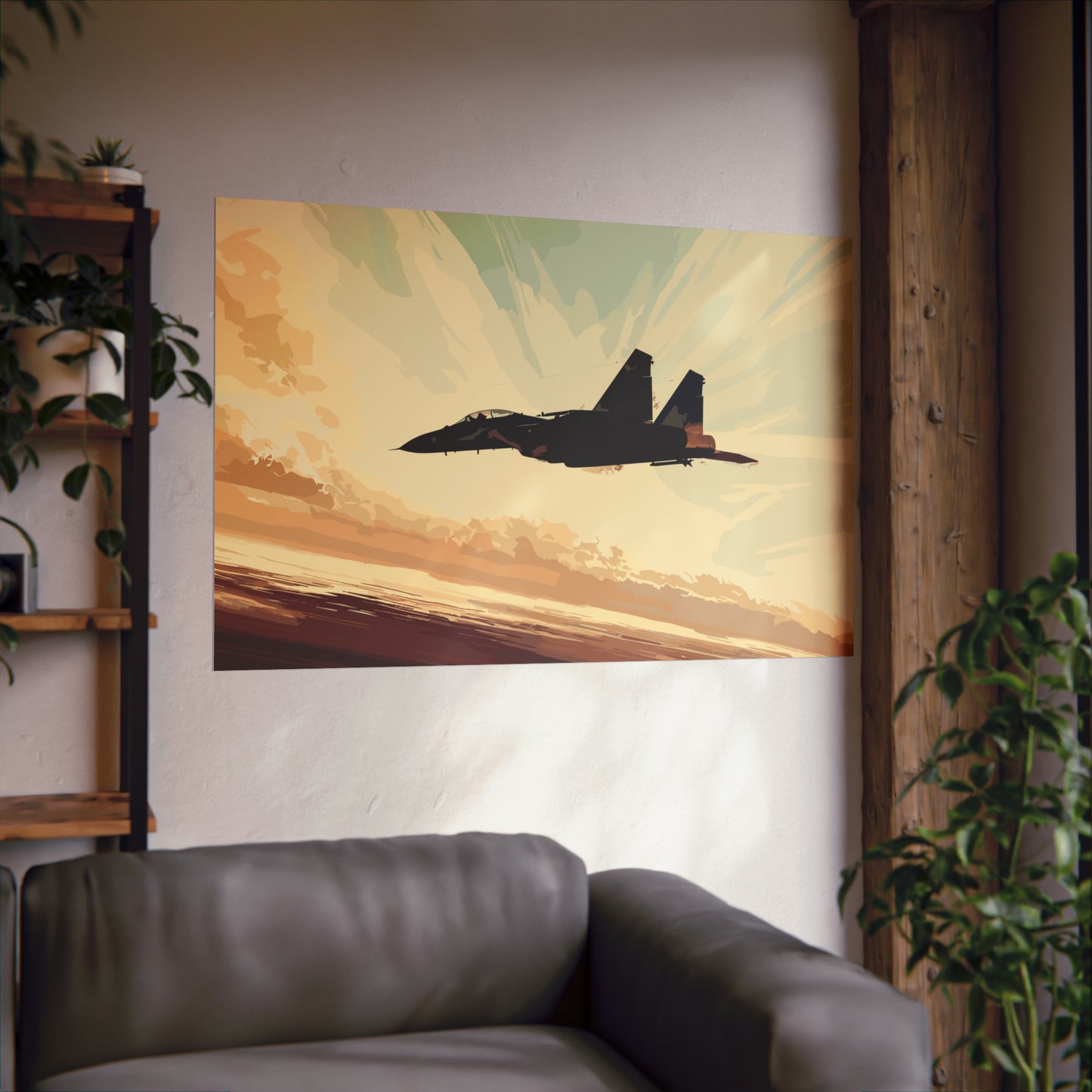 Fighter Jet Plane Poster Art Print | Customizable