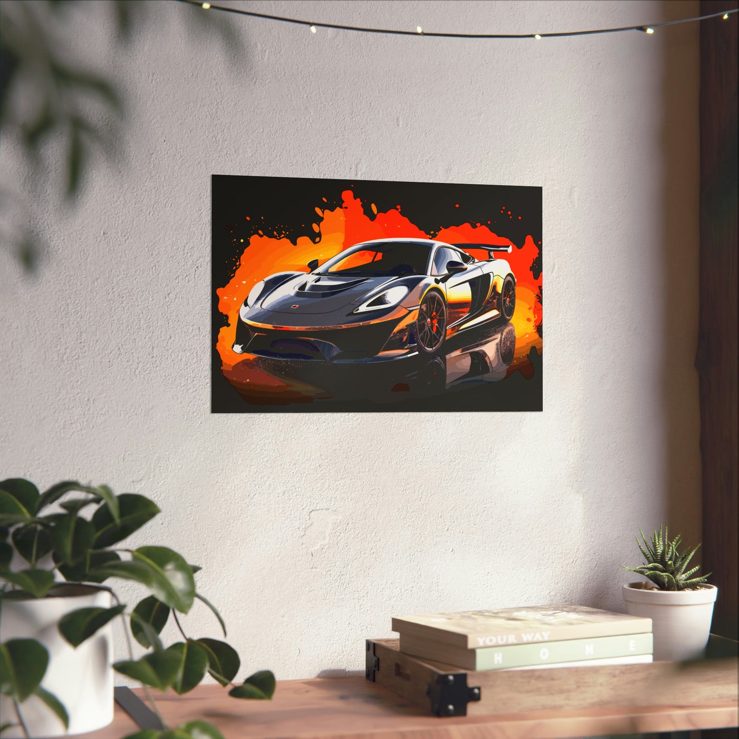 Supercar Sports Car Poster Art Print | Customizable