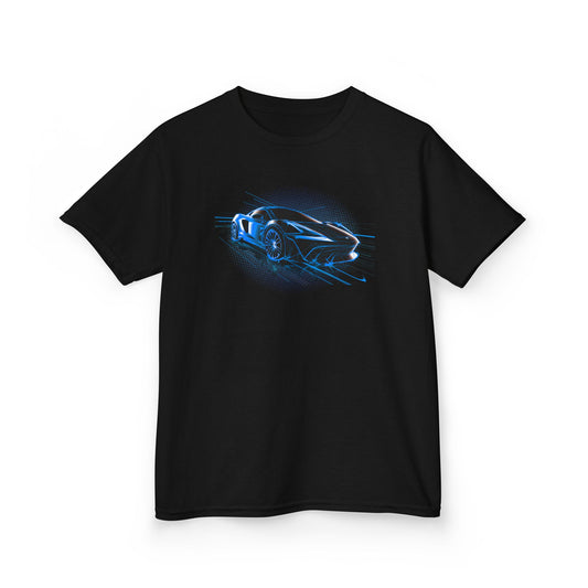 Supercar Sports Car Youth Size Boys T-Shirt