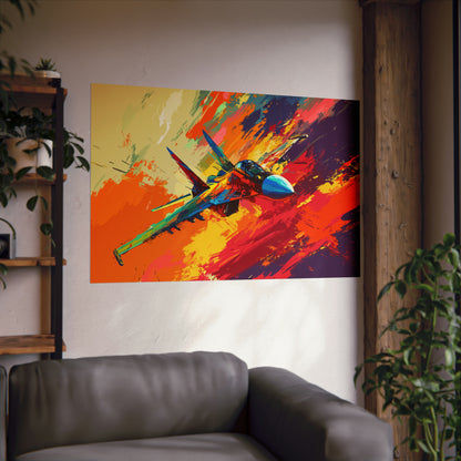 Fighter Jet Plane Poster Art Print | Customizable