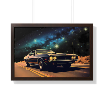 Vintage American Muscle Car Framed Poster Art Print