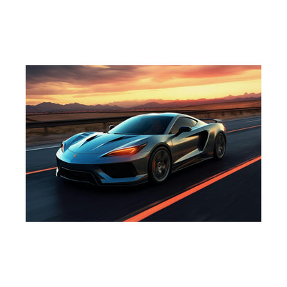 Supercar Sports Car Poster Art Print | Customizable