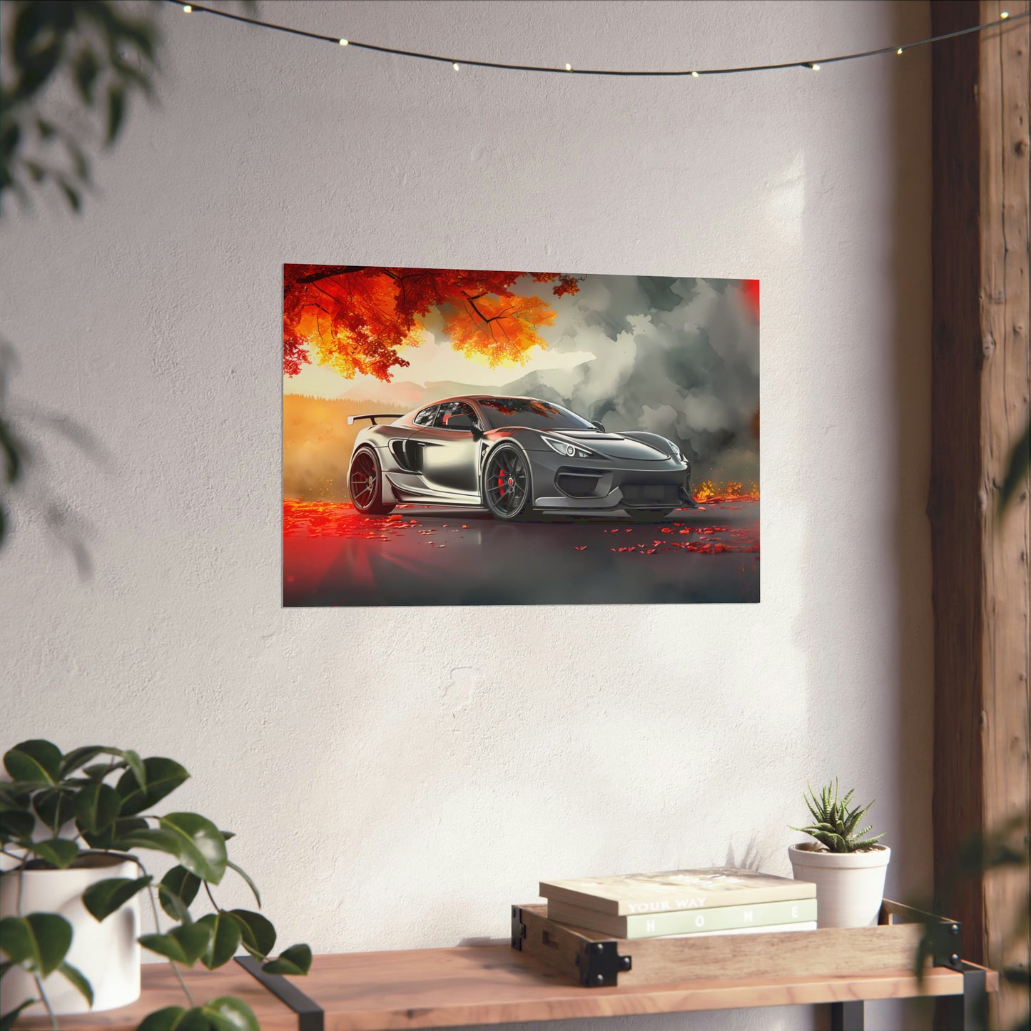 Supercar Sports Car Poster Art Print | Customizable