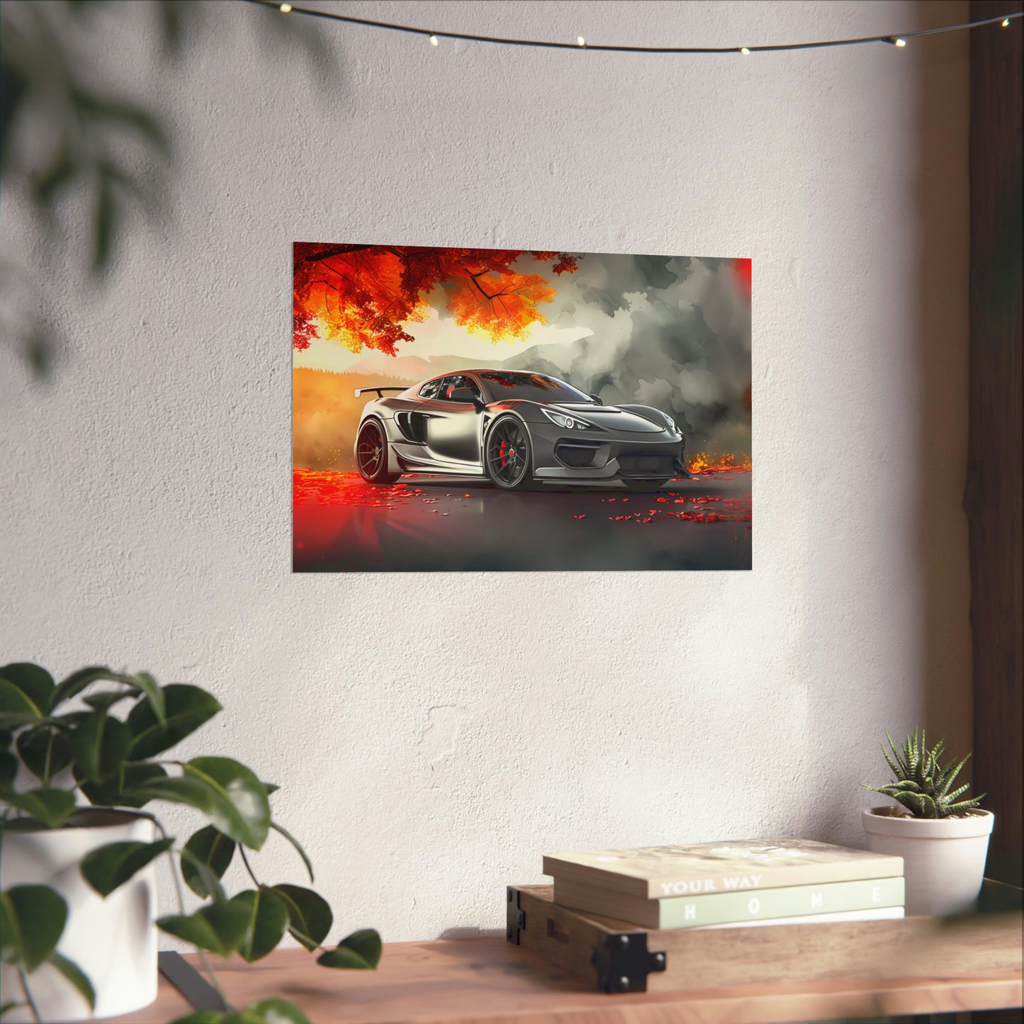 Supercar Sports Car Poster Art Print | Customizable