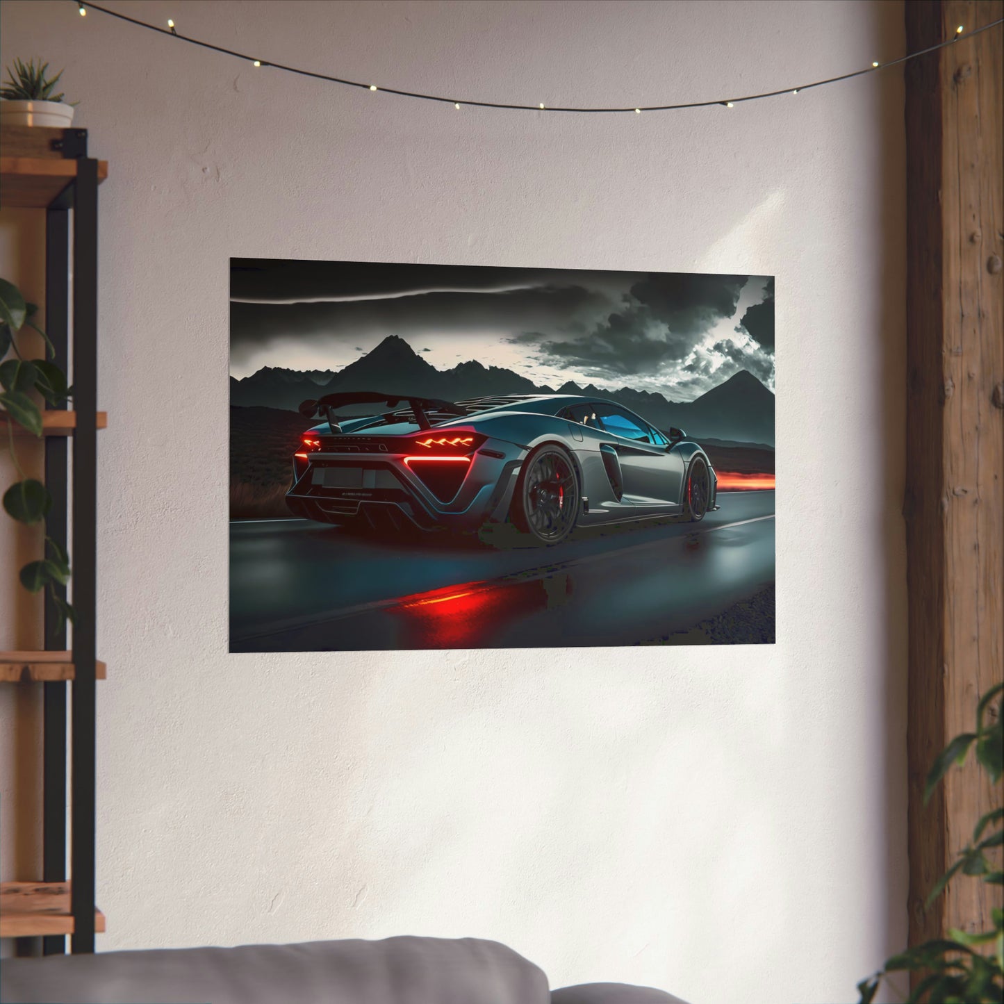 Supercar Sports Car Poster Art Print | Customizable