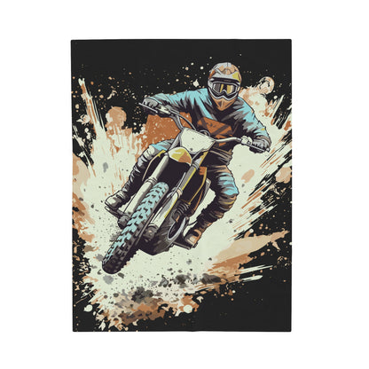 Dirt Bike Rider | Plush Blanket