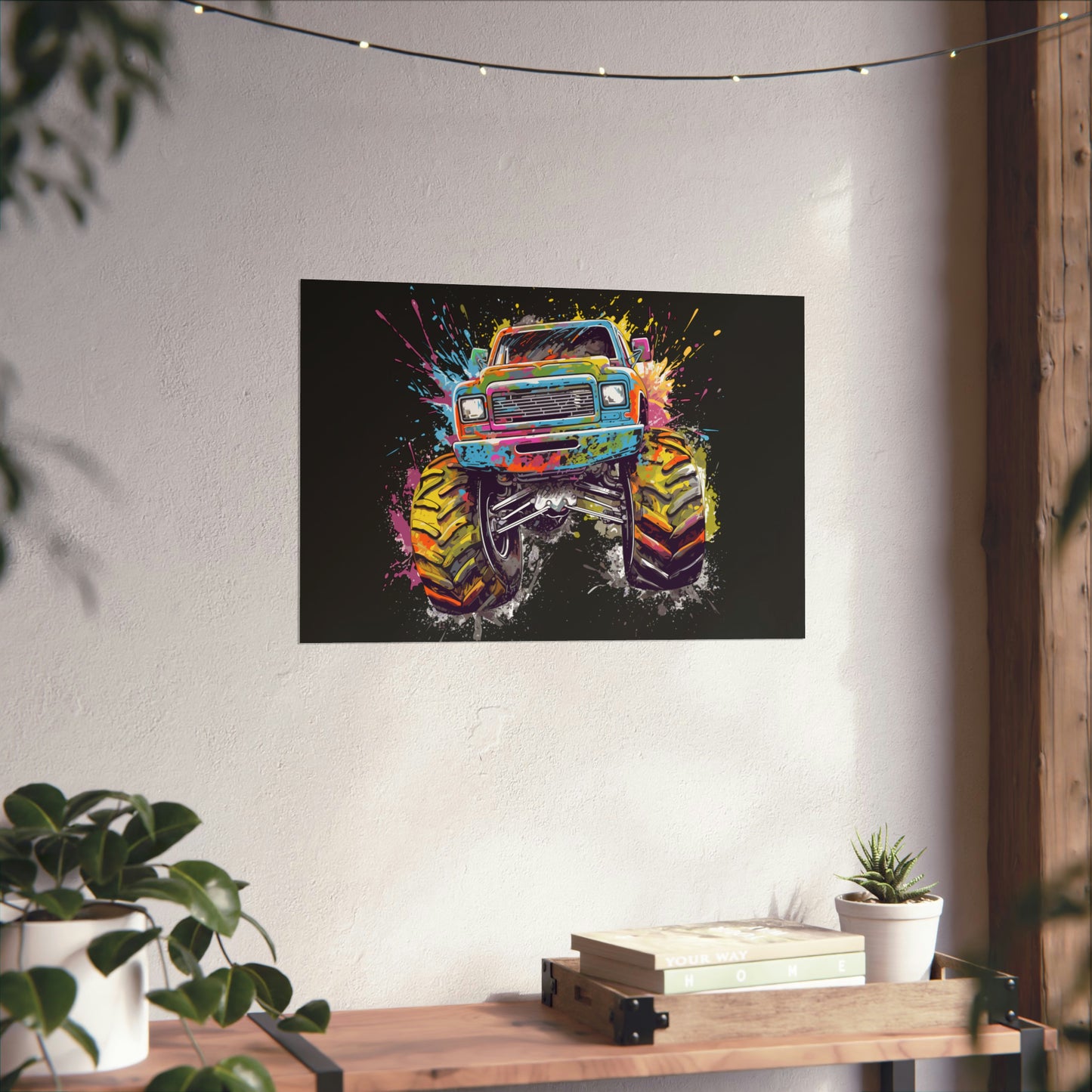 Monster Truck Poster Art Print | Customizable