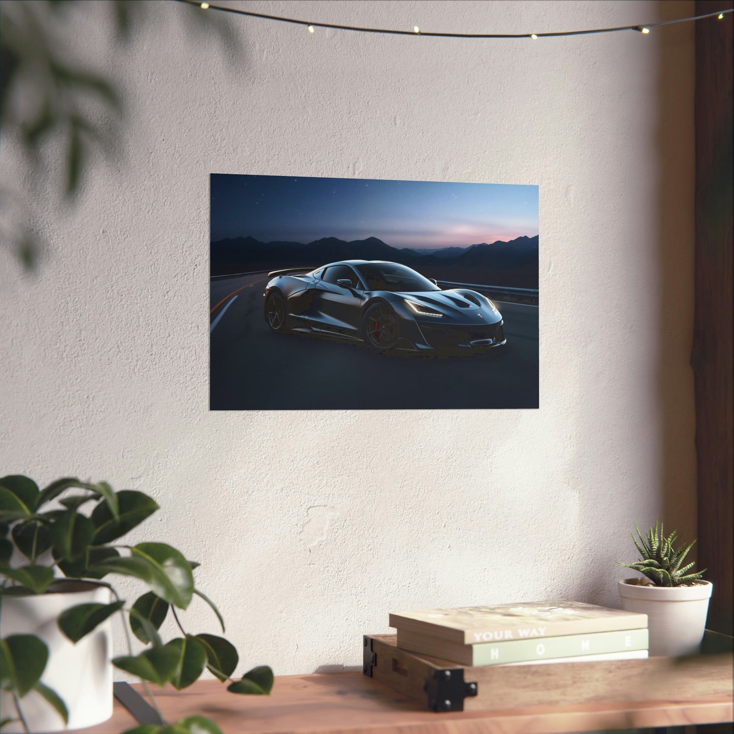 Supercar Sports Car Poster Art Print | Customizable