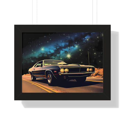 Vintage American Muscle Car Framed Poster Art Print