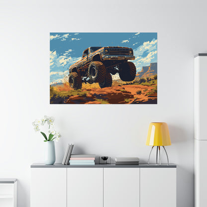 Monster Truck Poster Art Print | Customizable