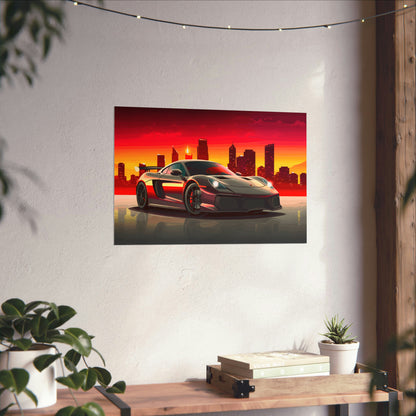 Supercar Sports Car Poster Art Print | Customizable