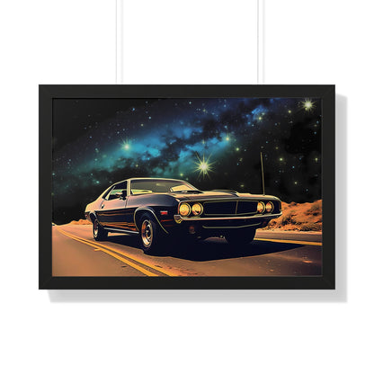 Vintage American Muscle Car Framed Poster Art Print