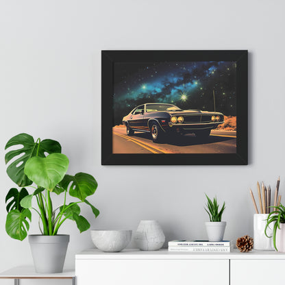 Vintage American Muscle Car Framed Poster Art Print